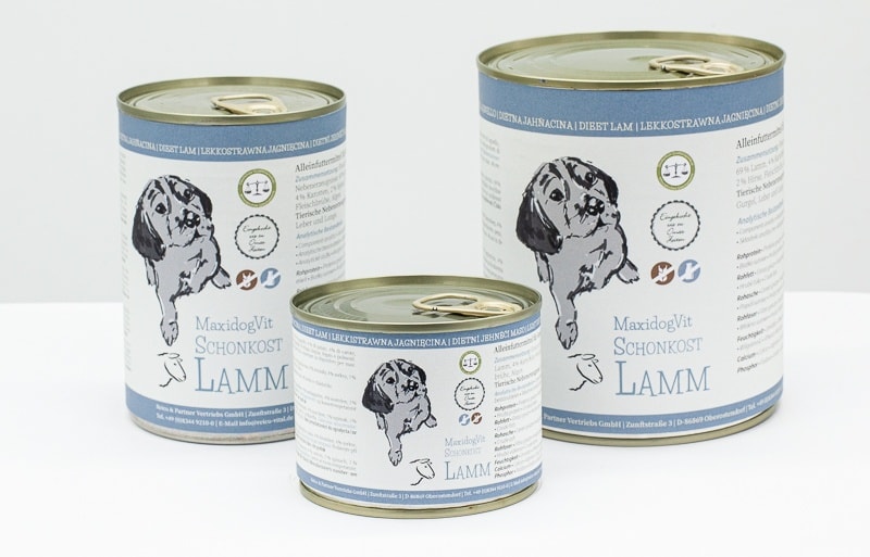MaxidogVit Schonkost Lamm